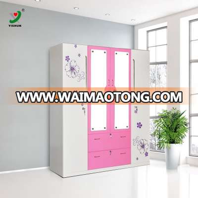 Godrej steel almirah designs with price clothes wardrobe 4 doors with safe box lock