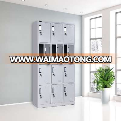 Colorful Vertical 12 Door Steel Locker / Steel Metal Locker