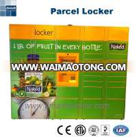 Safe smart steel parcel electronic coin delivery locker for barcode RFID Fingerprint phone charging