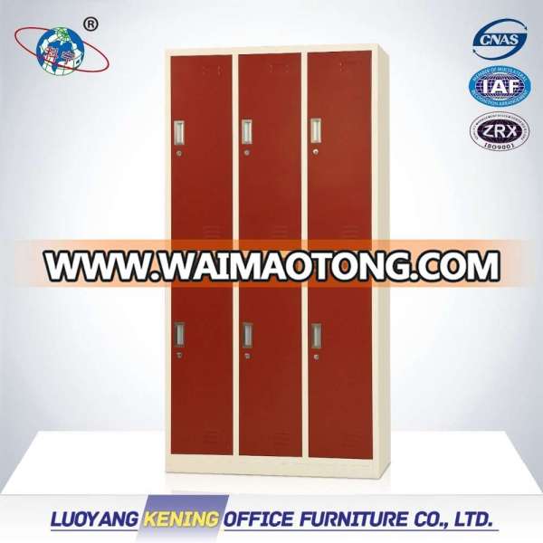 KeNing Quality 6 doors metal locker steel locker