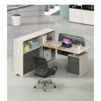 OEM modern office single 2 seaters table furniture with filing cabinet drawers customized desk