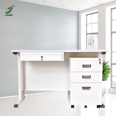 office furniture modern desk metal pedestal with desk