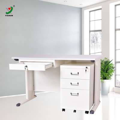 China factory KD office furniture Metal steel office computer table office desk