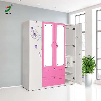 Different Colour Almirah Steel Bedroom Furniture