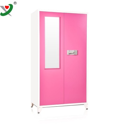 2018 new design cheap steel India bedroom wardrobe