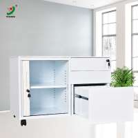 Factory direct wholesale file storage mobile tambour door pedestal