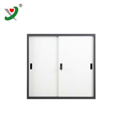 Assemble office steel sliding door steel storage cabinet